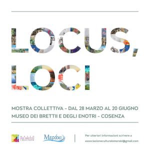 Locandina della mostra "Locus loci"